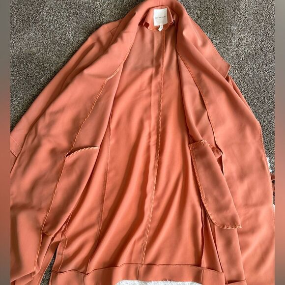 Avec Les Filles Jacket Open Front NO BELT Thin Lightweight New Womens Size XL - Picture 3 of 9